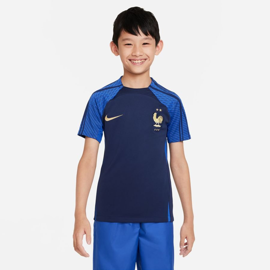 Ranska Treenipaita Dri-FIT Strike MM 2022 - Navy/Sininen/Kulta Lapset