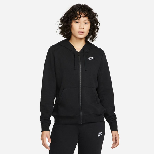 Nike Huppari Nsw Club Fleece - Musta/valkoinen Nainen, koko Large