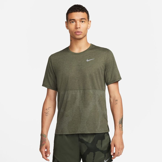 Nike Juoksu-t-paita Dri-FIT Run Division - Vihreä/Hopea