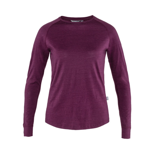 Tierra Woolpa Ls Tee W - Deep Purple - Naiset - L
