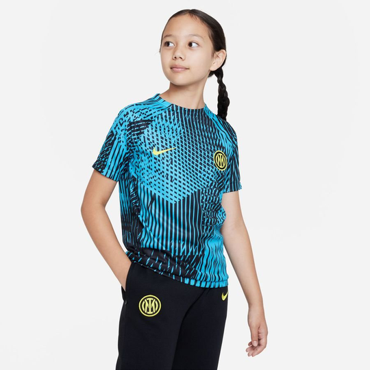 Inter Treenipaita Dri-fit Pre Match - Sininen/keltainen Lapset - Nike, koko M: 137-147 cm