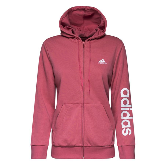 adidas Huppari Essentials Full Zip - Pinkki/Valkoinen Nainen