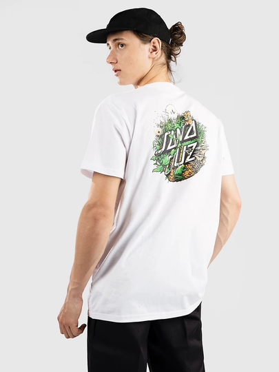 Santa Cruz BT Nature Dot T-Shirt valkoinen