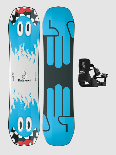 Bataleon Minishred 85 + Minishred SM 2023 Snowboard Set kuviotu
