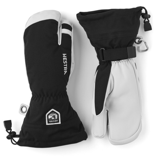 Hestra Army Leather Heli Ski - 3 Finger - Black - Unisex - 6