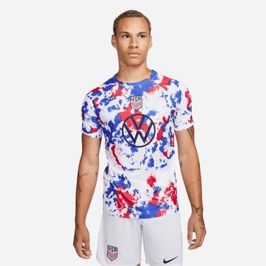 USA Treenipaita Dri-FIT Pre Match MM 2022 - Valkoinen/Sininen