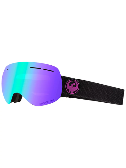 Dragon X1S 3 Split(+Bonus Lens) Goggle musta