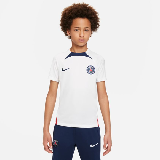 Paris Saint-Germain T-paita Dri-FIT Strike - Valkoinen/Navy Lapset