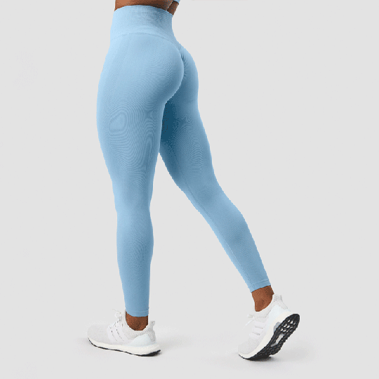 Define Seamless Scrunch Tights, Dusty Blue