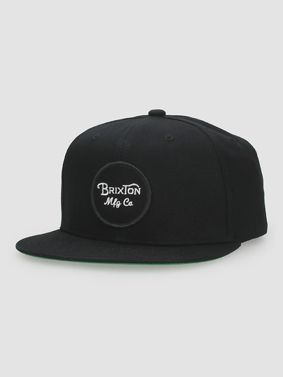 Brixton Wheeler Snapback Cap musta