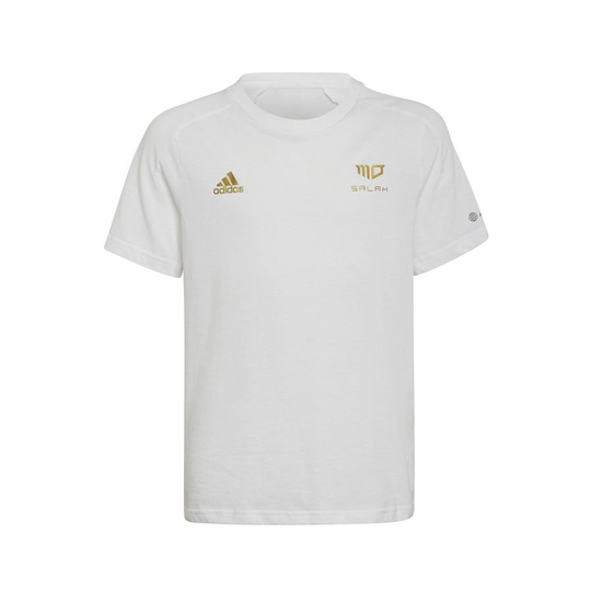adidas Treenipaita Mo Salah - Valkoinen/Kulta Lapset