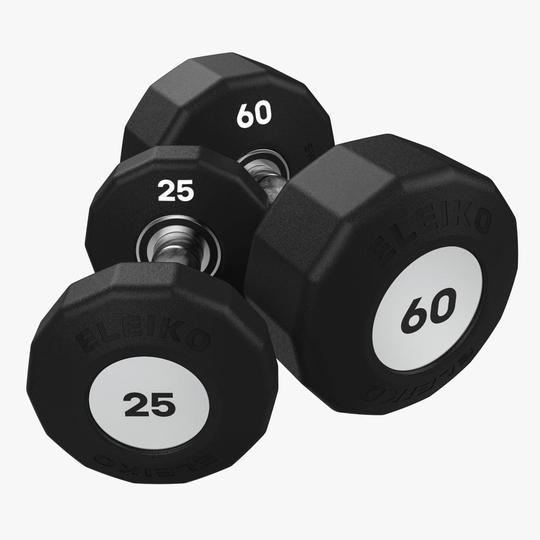 Eleiko Evo Dumbbell - Rotating, Käsipainot kumiset
