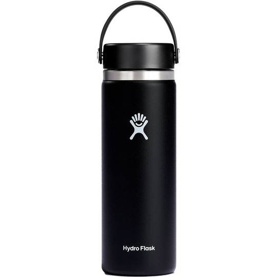 Hydro Flask Wide Mouth 591ml Flex Cap 2.0 - Black - OneSize