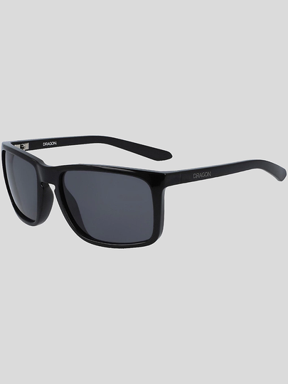 Dragon Melee Shiny Black Sunglasses musta