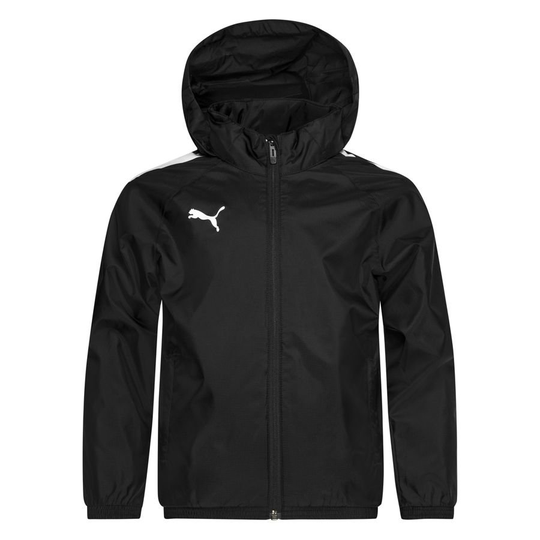 PUMA Takki teamLIGA All Weather - Musta/Valkoinen Lapset