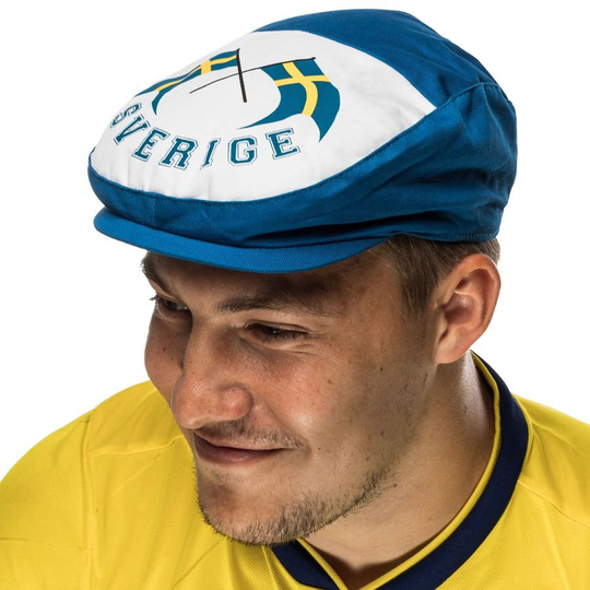 Ruotsi Sixpence Hat - Sininen/valkoinen - Alseca, koko One Size Adult