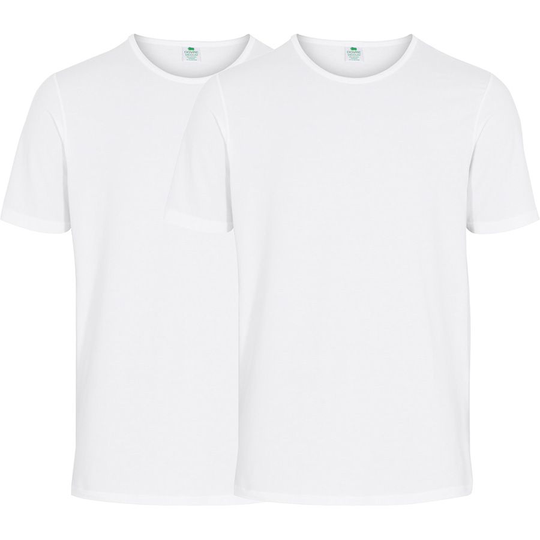 Dovre Organic T-paita 2-Pack - Valkoinen