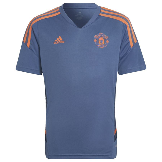 Manchester United Treenipaita Condivo 22 - Sininen/oranssi - adidas, koko 152 cm