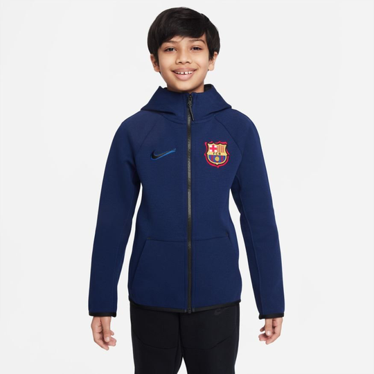 Barcelona Huppari NSW Tech Fleece Tuulitakki - Sininen/Musta Lapset