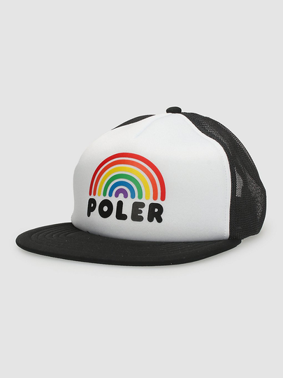 Poler Rainbow Trucker Cap musta
