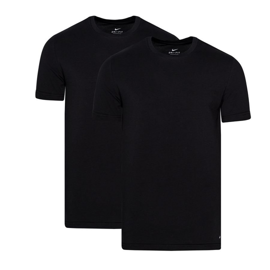 Nike T-paita Crew Neck Underwear 2-Pack - Musta