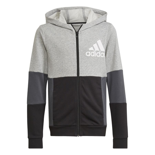 adidas Huppari Colorblock - Harmaa/Valkoinen/Musta Lapset