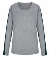 Asquith Long SleeveTee -bambupaita (Grey Marl /Black)
