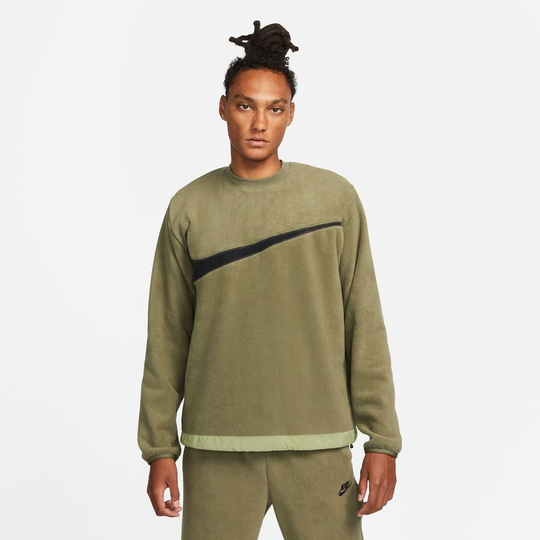 Nike Collegepaita Club+ Fleece Winterized Crew - Vihreä, koko Large