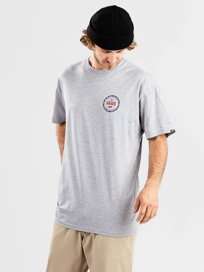 Vans Logo Check T-Shirt harmaa