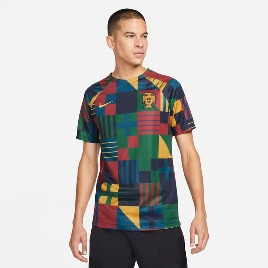 Portugali Treenipaita Dri-FIT Pre Match MM 2022 - Navy/Keltainen