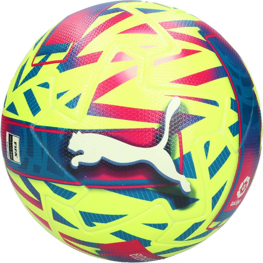 PUMA Jalkapallo Orbita 1 La Liga El Clasico Fifa Quality Pro - Keltainen/violetti/turkoosi, koko Ball SZ. 5