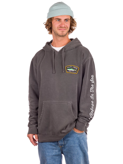 Salty Crew Patchy Overdyed Hoodie musta
