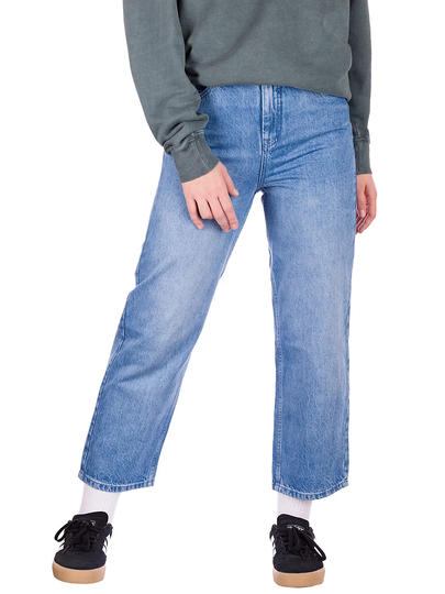 Afends Shelby Hemp High Waist Wide Leg Jeans sininen