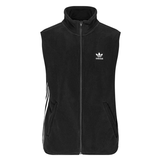 adidas Originals Fleece Liivi Adicolor 3-Stripes - Musta/Valkoinen