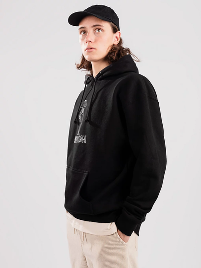 Autumn Headwear Old Man Hoodie musta