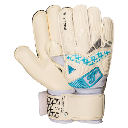 Sells Maalivahdin Hanskat Wrap Aqua H20 - Valkoinen/Musta/Sininen