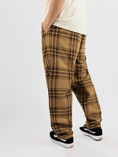 Vans Range Plaid Baggy Tprd Elastic Waist Pants vihreä