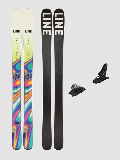 Line Pandora 94mm 172 + Squire 11 2023 Ski Set vihreä