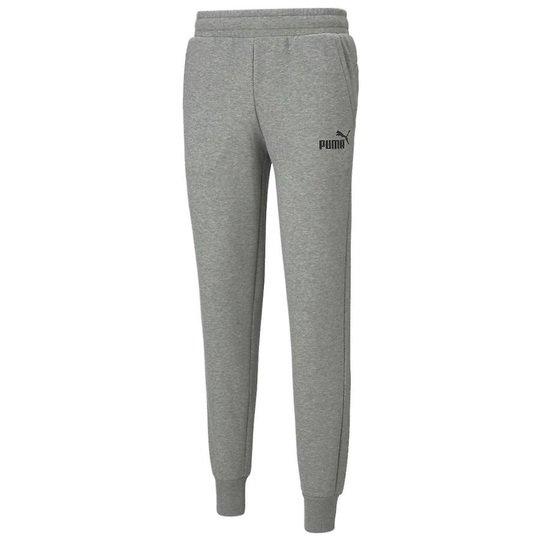 PUMA Collegehousut Essentials Logo - Harmaa/Musta