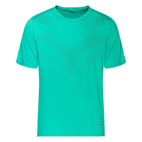 Nike Juoksu-t-paita Division Rise 365 - Vihreä/Hopea