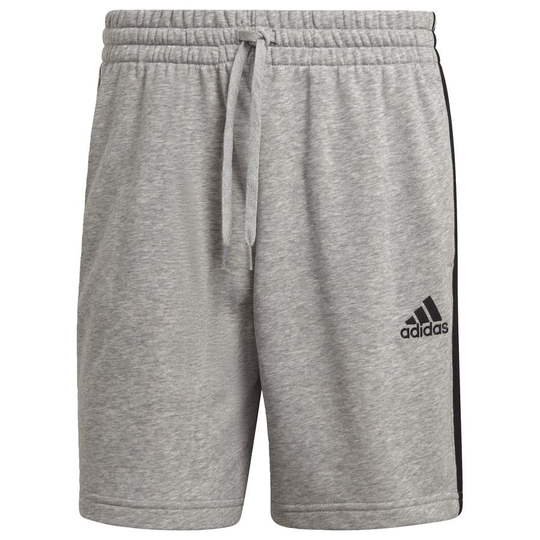 adidas Shortsit Essentials French Terry 3-stripes - Harmaa/musta, koko Medium
