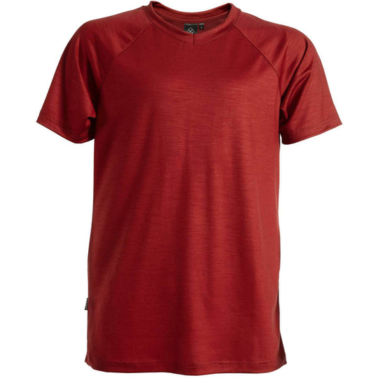 Keli Merinovilla T-paita - Winered - Unisex - XXS