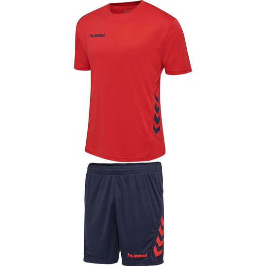 Hummel Promo Duo Jalkapallo Setti - Punainen/Navy Lapset