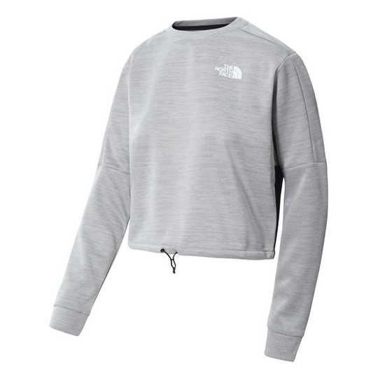 The North Face W Ma Crew Neck Fleece - Tnf Light Grey Heather-tnf Bla - Naiset - M
