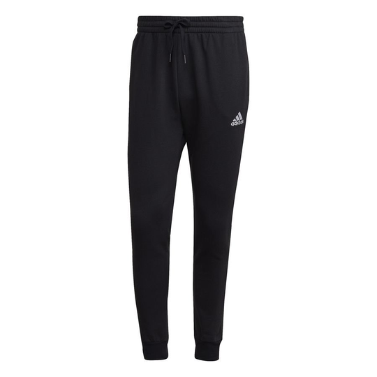 adidas Collegehousut Essentials Fleece Tapered - Musta/Valkoinen