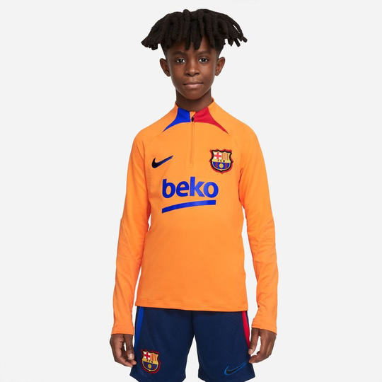 Barcelona Harjoituspaita Dri-FIT Strike Drill - Oranssi/Punainen/Musta Lapset