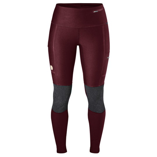 Fjällräven Abisko Trekking Tights W - Dark Garnet - Naiset - L