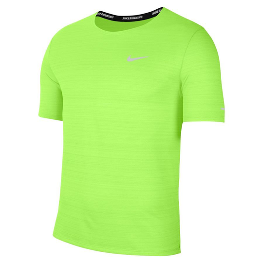 Nike Juoksu-t-paita Dri-FIT Miler - Vihreä/Hopea, koko Large