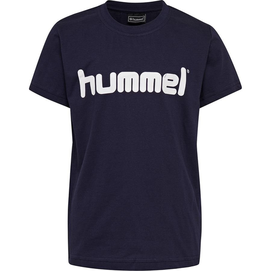 Hummel Go Cotton Logo T-paita - Navy Lapset, koko 176 cm