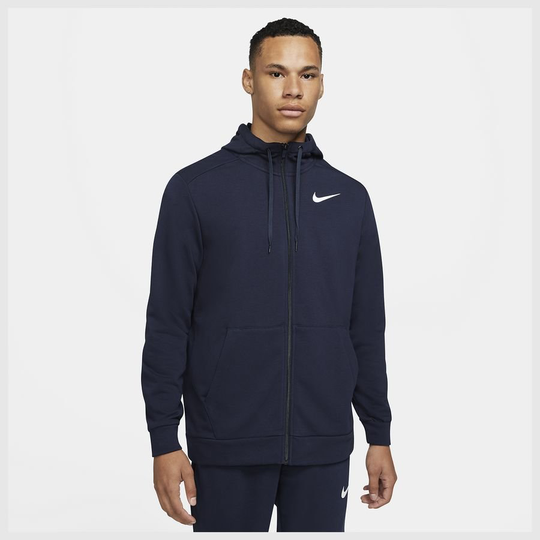 Nike Dri-FIT Huppari - Navy/Valkoinen